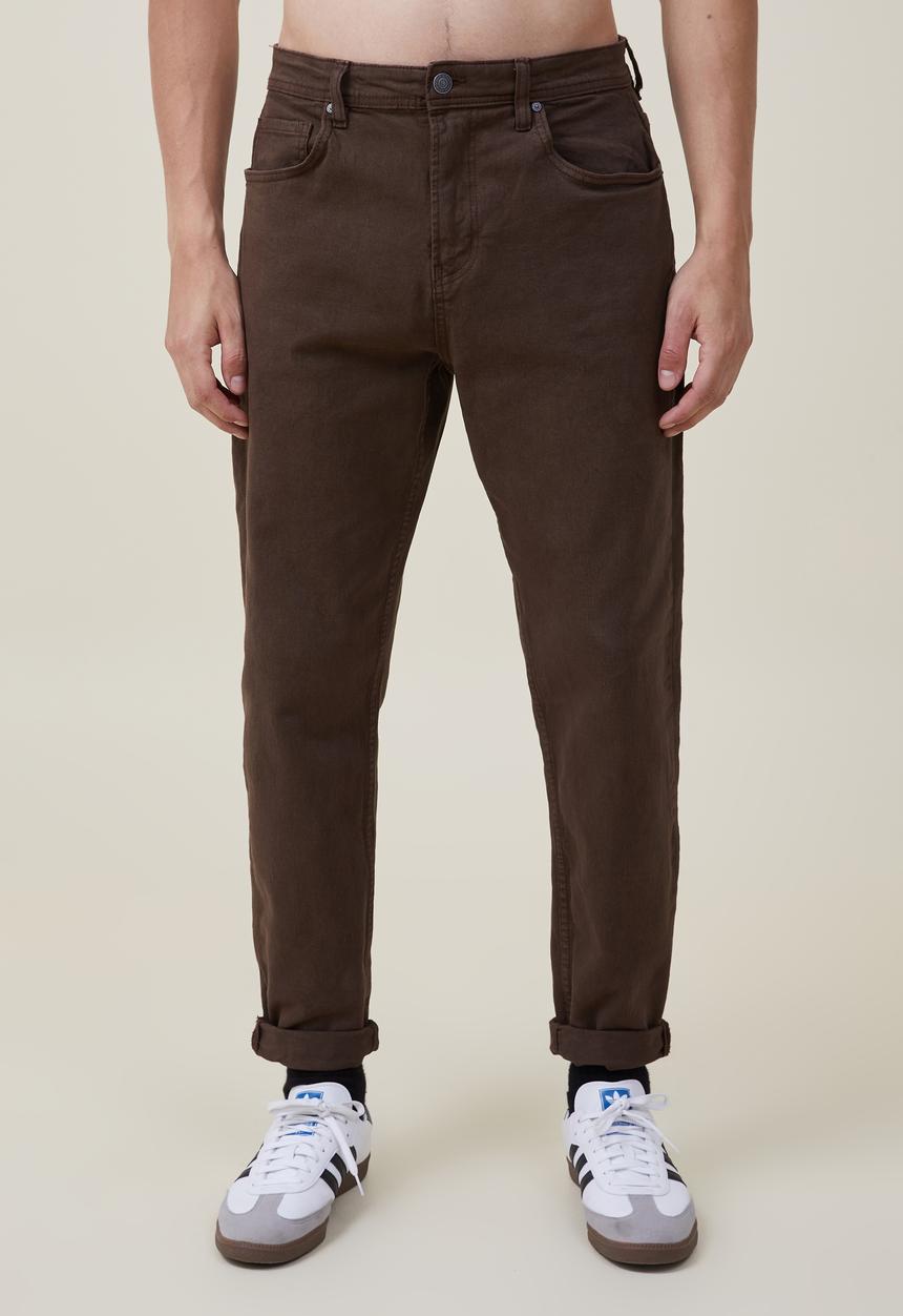Cotton On - relaxed tapered jean - chocolate addict