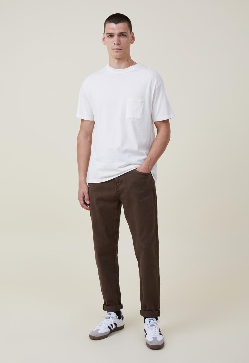 Cotton On - relaxed tapered jean - chocolate addict