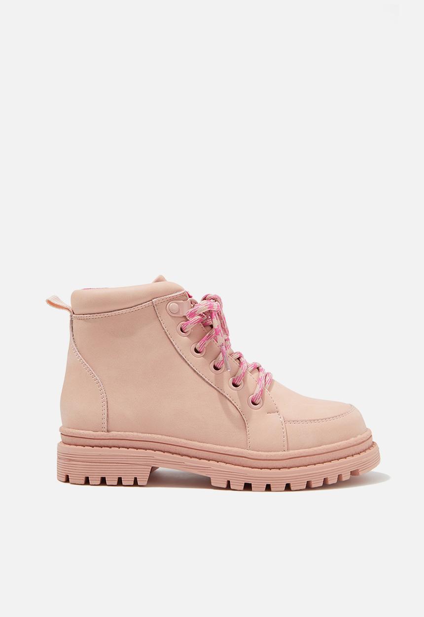 Cotton On - Henry hiker boot - marshmallow/raspberry pink