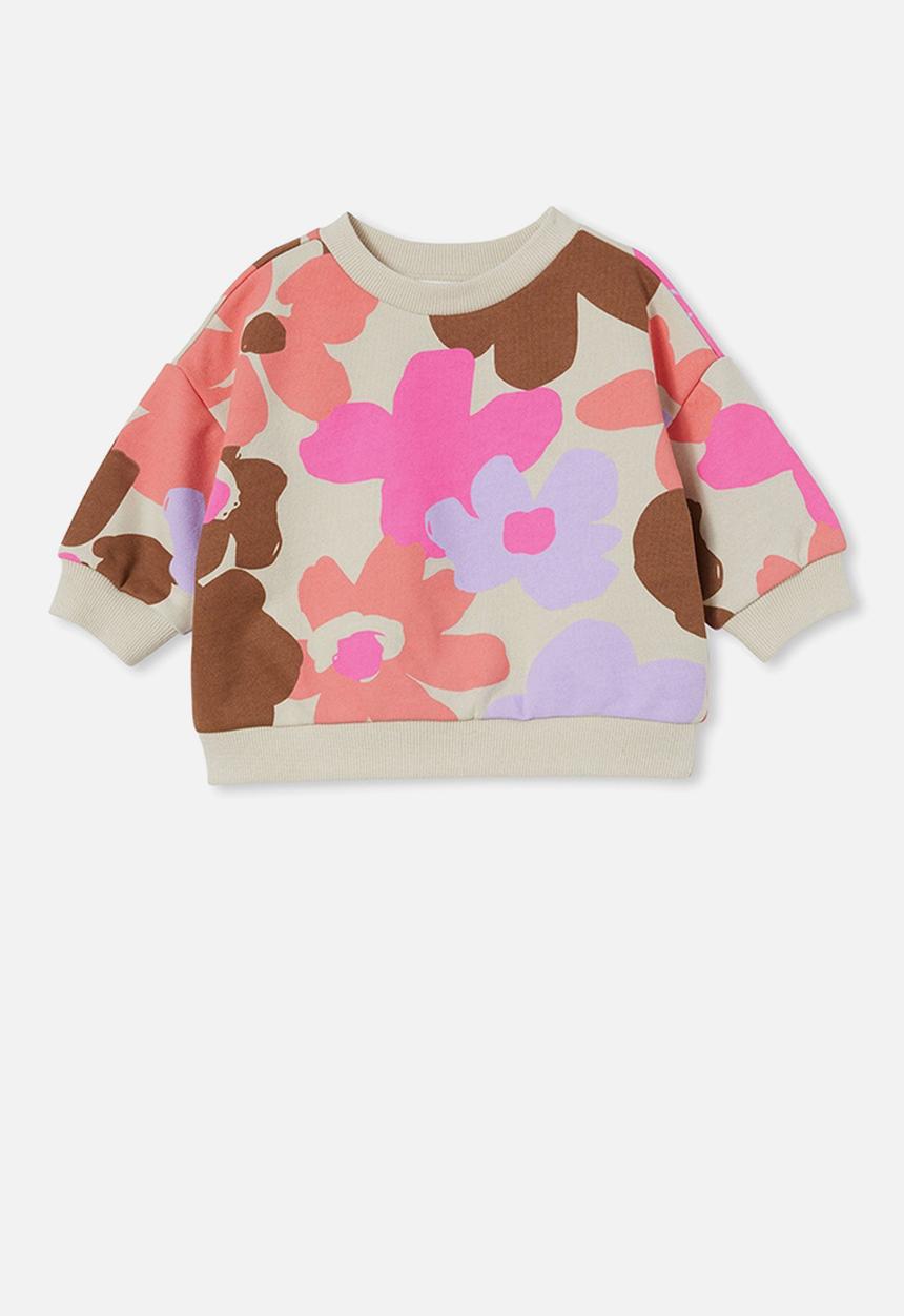 Cotton On - Dusty drop shoulder sweater - coco jumbo/emma floral