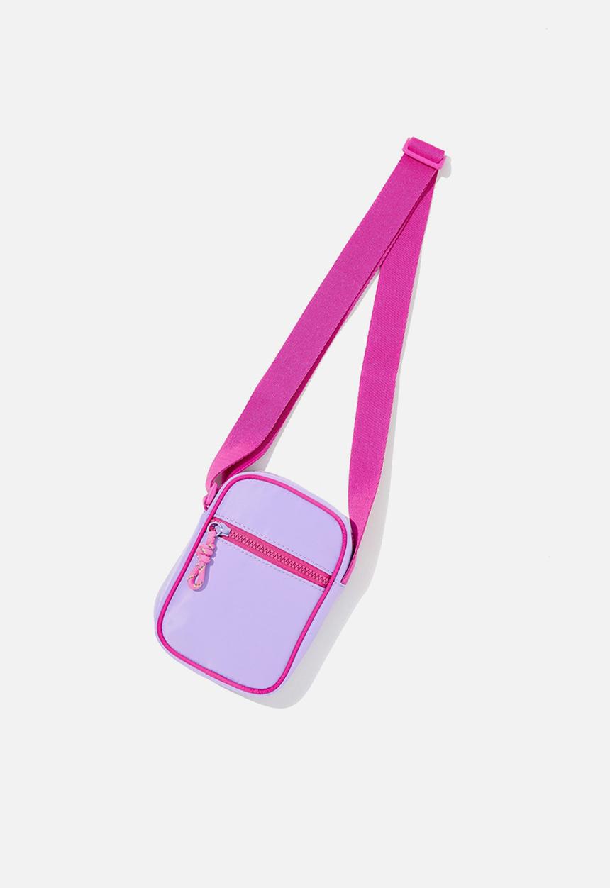 Cotton On - Cleo cross body bag - lilac drop/raspberry pink