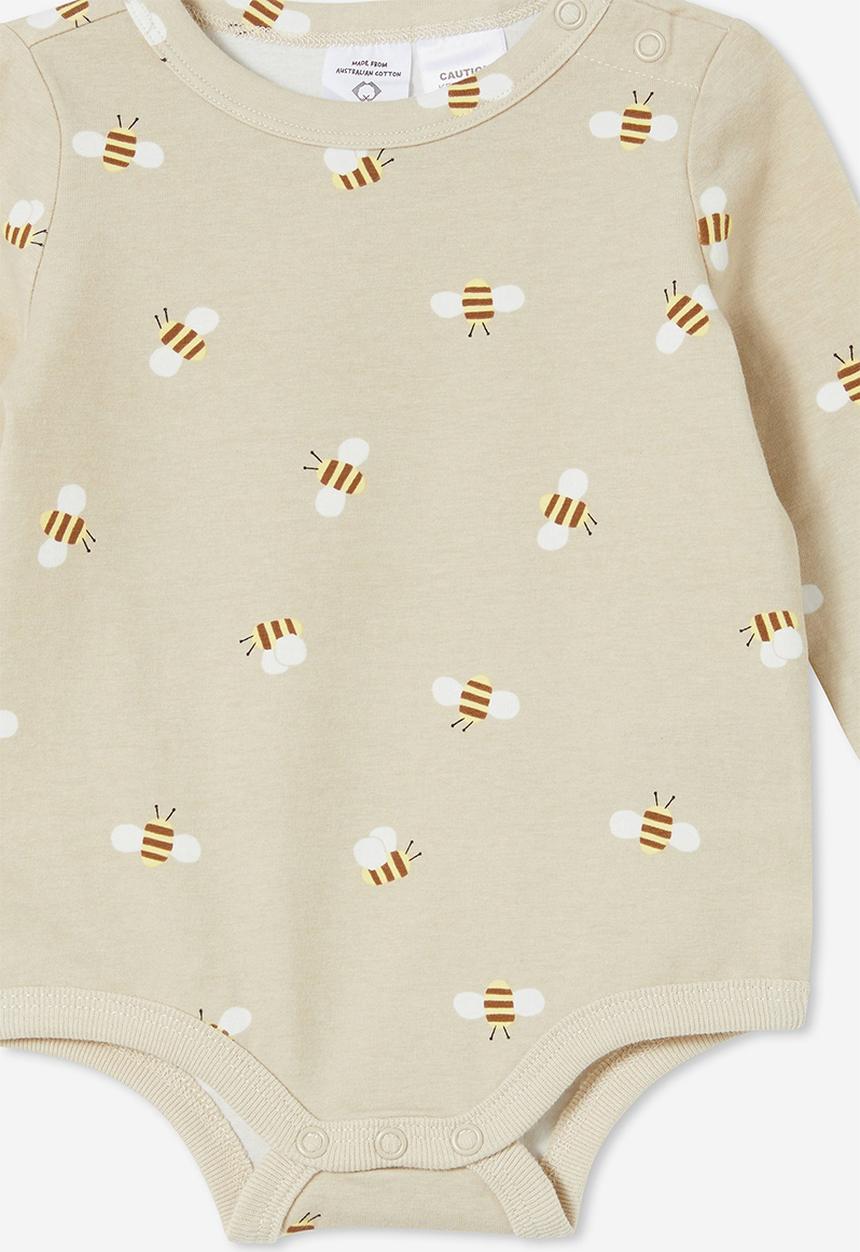 Cotton On - The long sleeve bubbysuit - rainy day/bobby bee