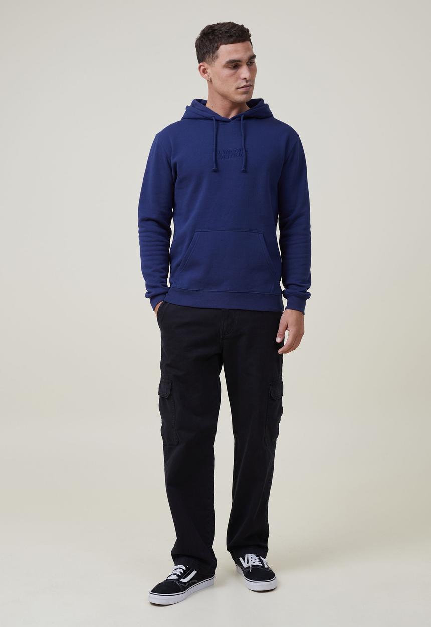 Cotton On - Graphic fleece pullover - indigo/lincoln district