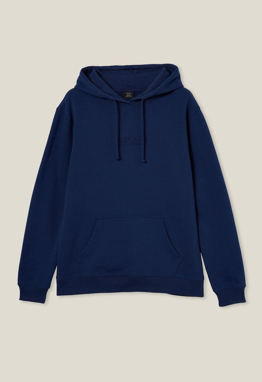 Cotton On - Graphic fleece pullover - indigo/lincoln district