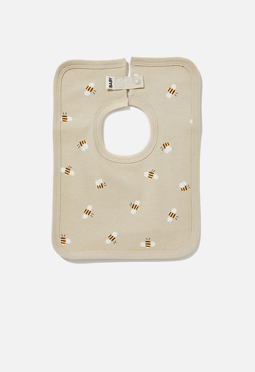 Cotton On - The square bib - rainy day/bobby bee
