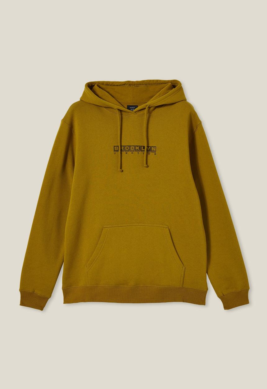 Cotton On - Graphic fleece pullover - kelp/brooklyn junction