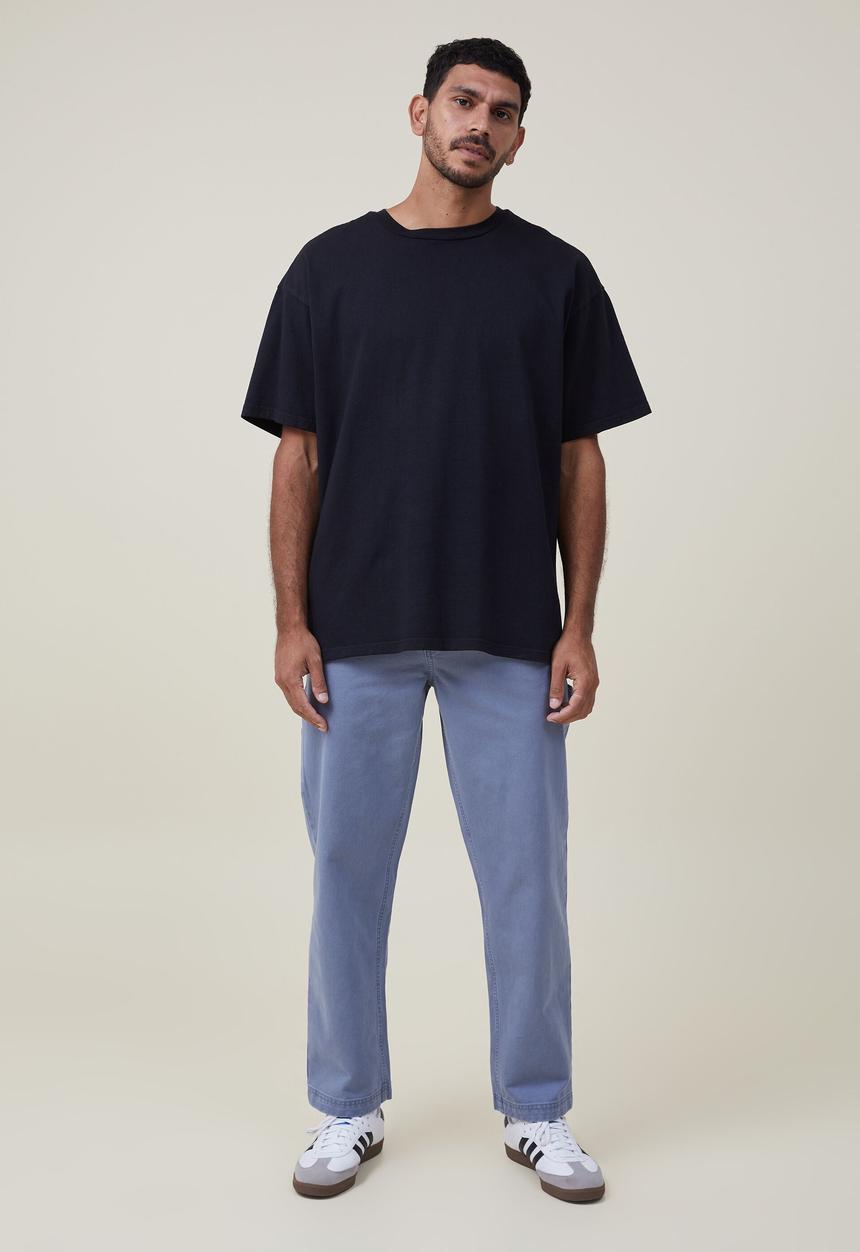 Cotton On - Loose fit pant - carpenter steel blue twill