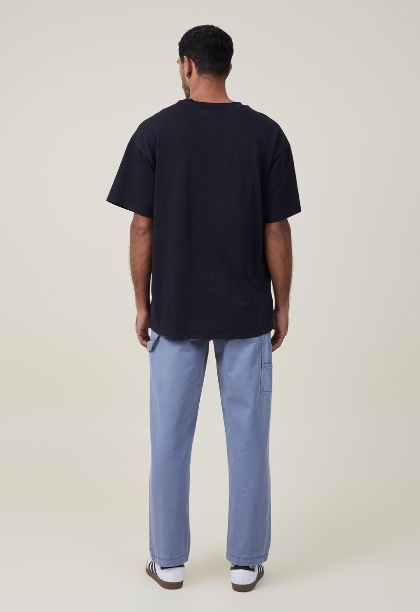 Cotton On - Loose fit pant - carpenter steel blue twill