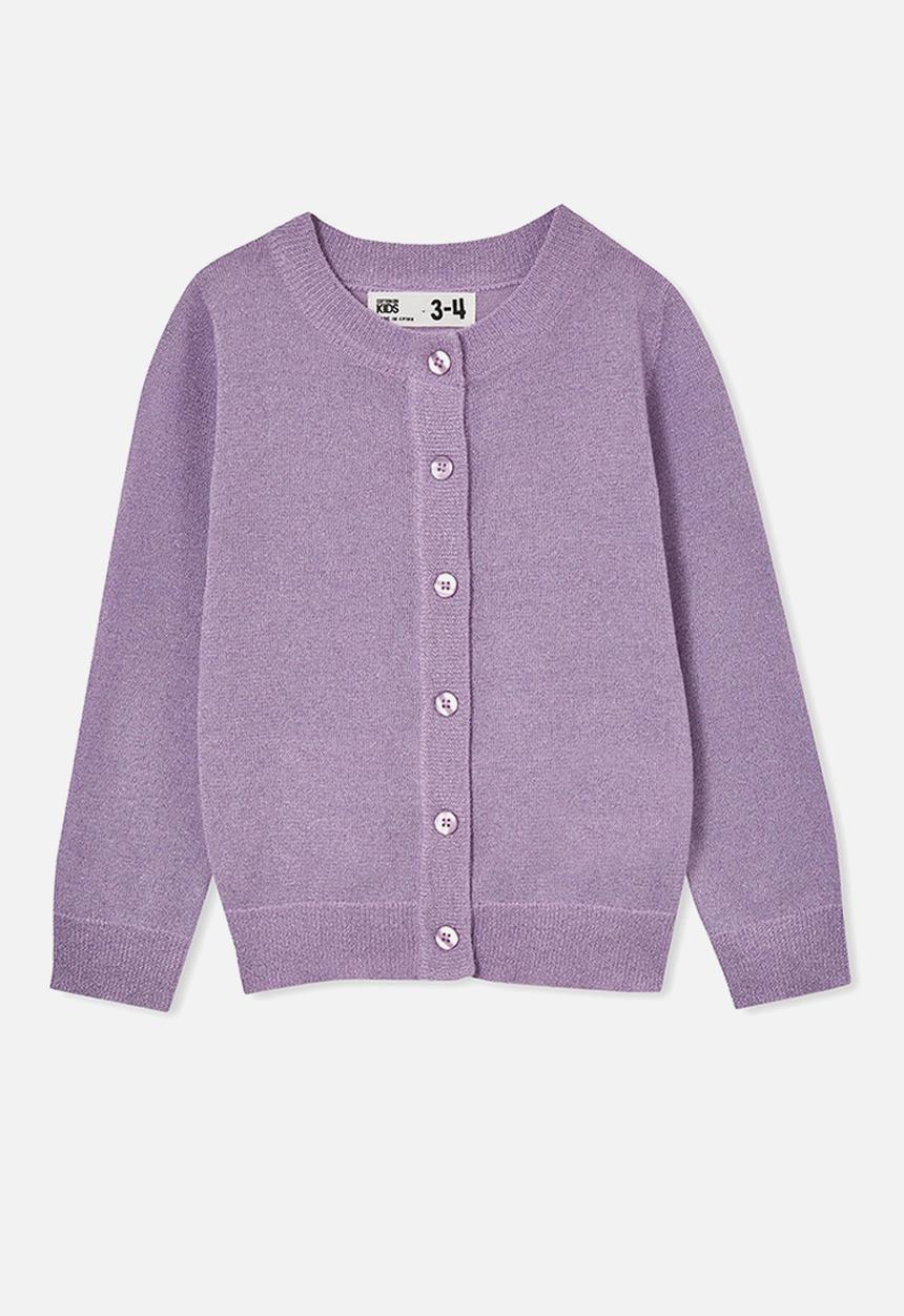 Cotton On - Zoe knit cardi - lilac drop sparkle