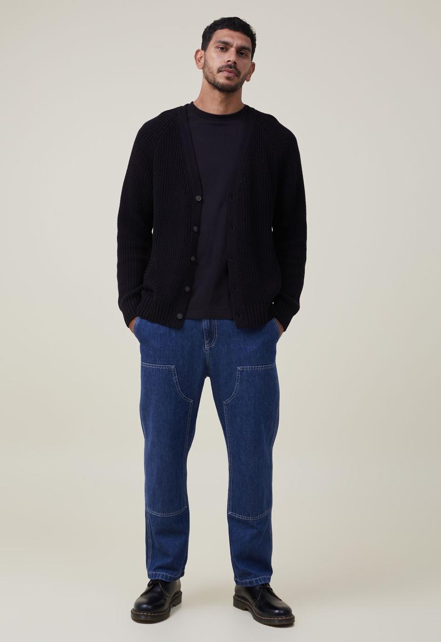 Cotton On - Military cardigan - black