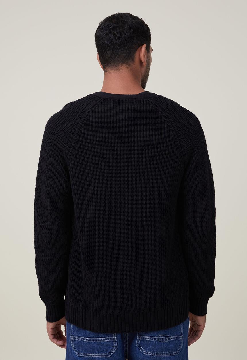 Cotton On - Military cardigan - black