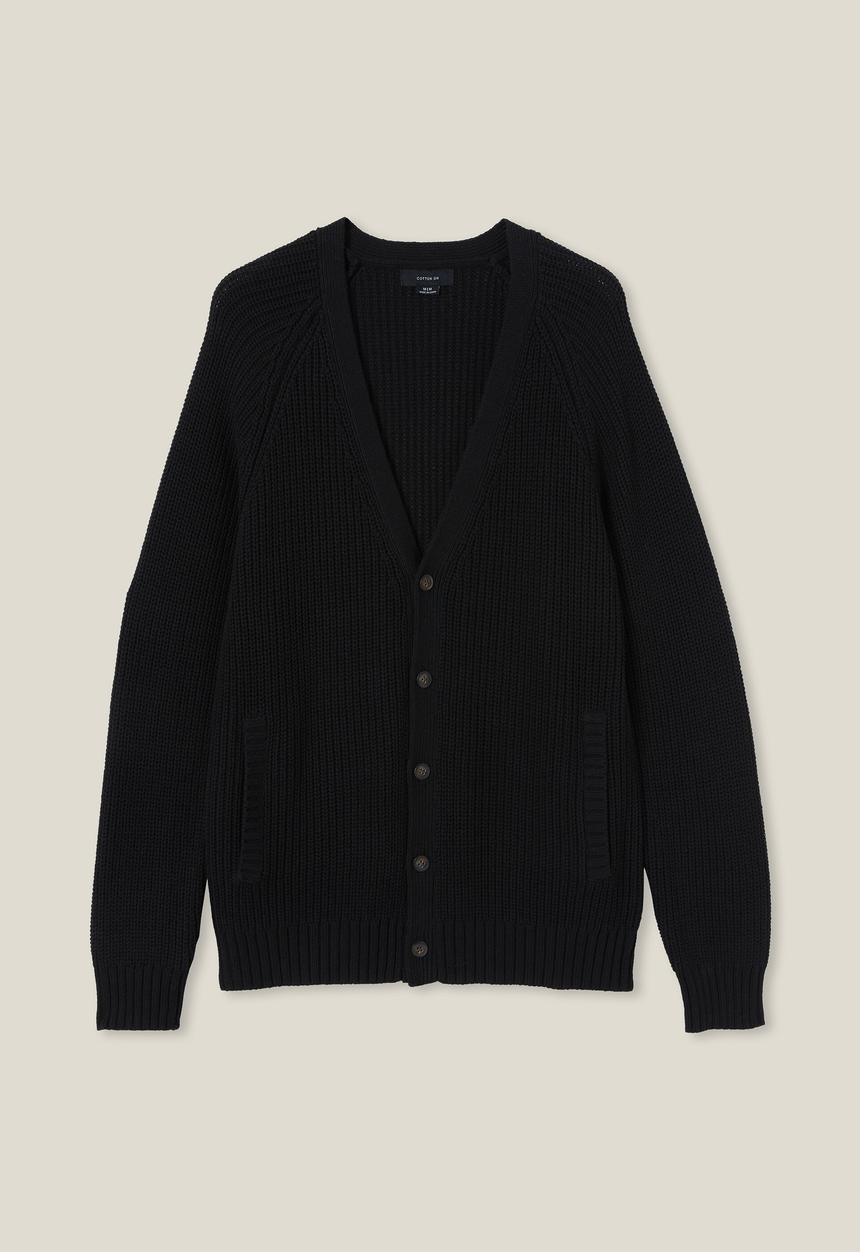 Cotton On - Military cardigan - black