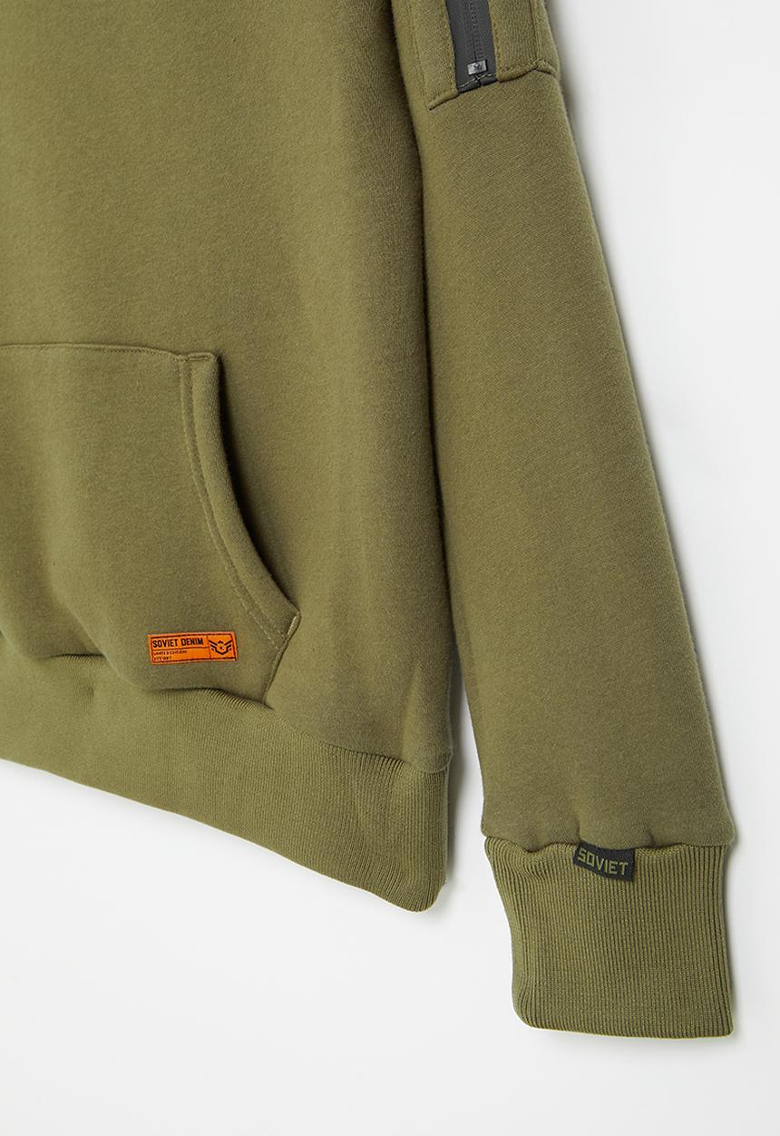 SOVIET - Boys pull over hoody - olive