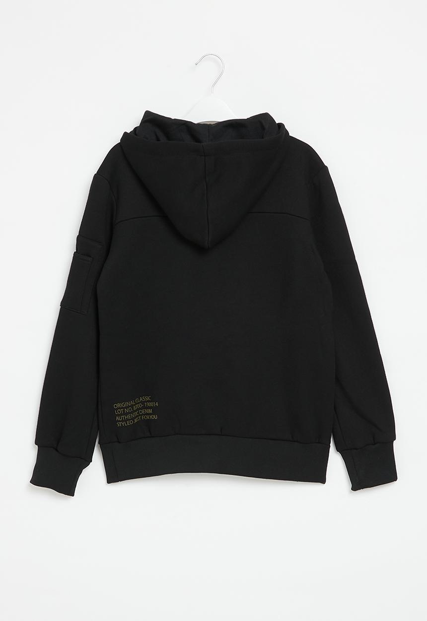 SOVIET - Boys pull over hoody - black 1