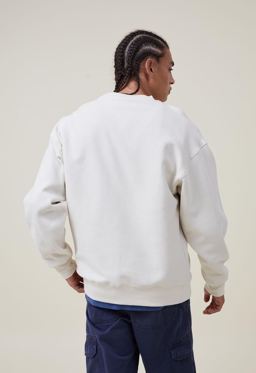 Cotton On - Oversized crew sweater - ecru