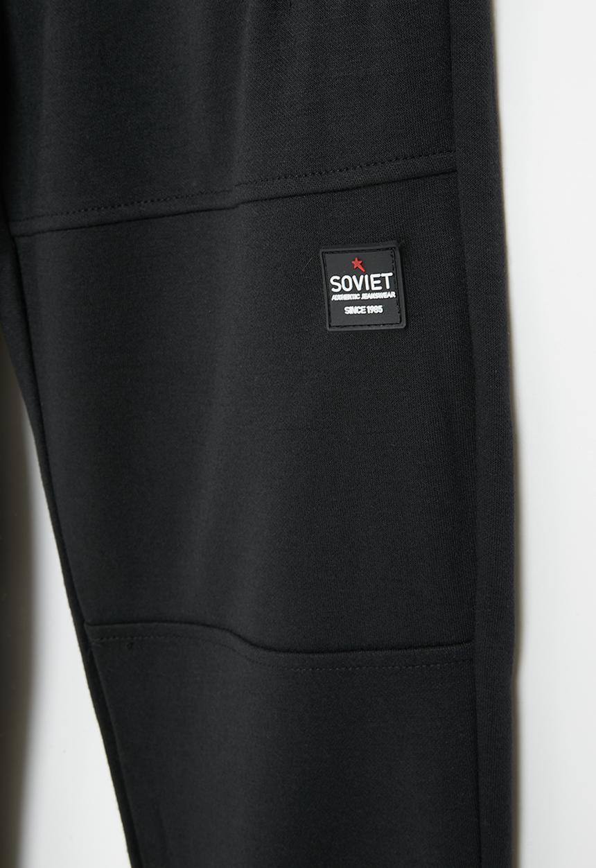 SOVIET - Boys fashion track pants - black