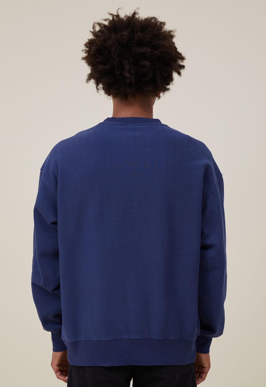 Cotton On - Oversized crew sweater - indigo