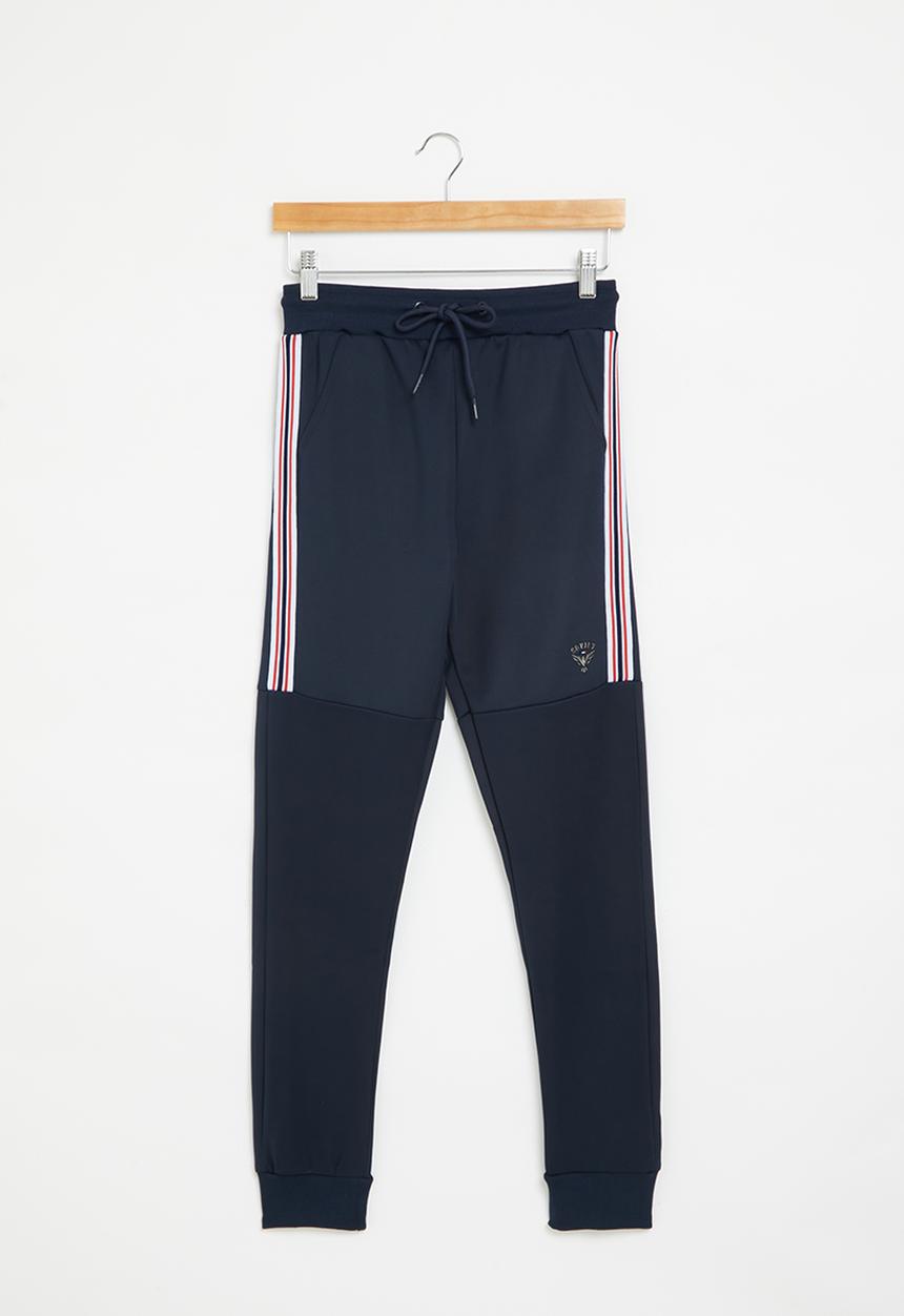 SOVIET - Boys fashion track pants - navy