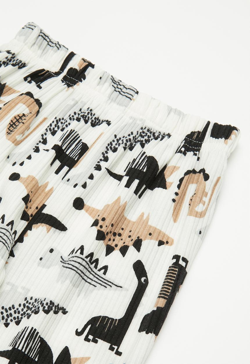 Pop Candy - Dino pj set - forest grey