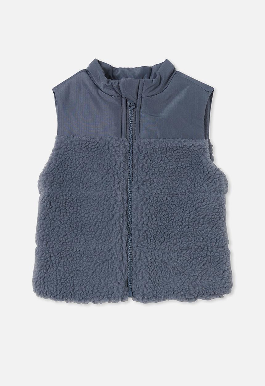 Cotton On - Freddie puffer vest - vintage blue