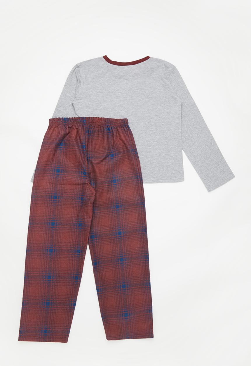 Pop Candy - Flannel pj set - red & navy