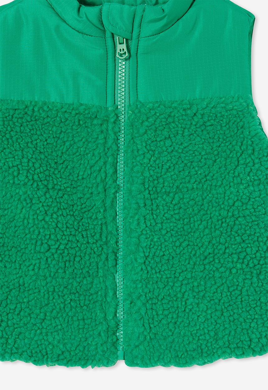 Cotton On - Freddie puffer vest - green splash
