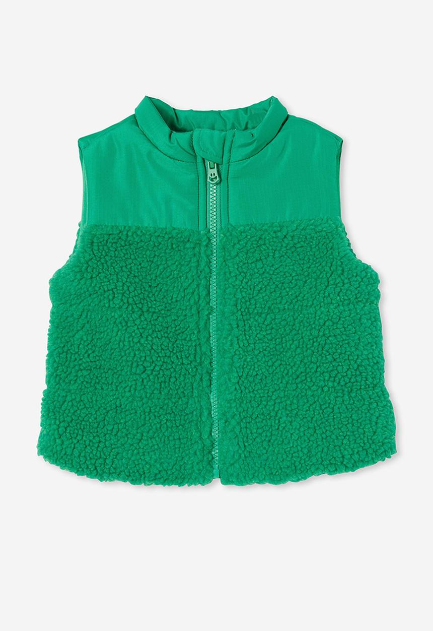 Cotton On - Freddie puffer vest - green splash