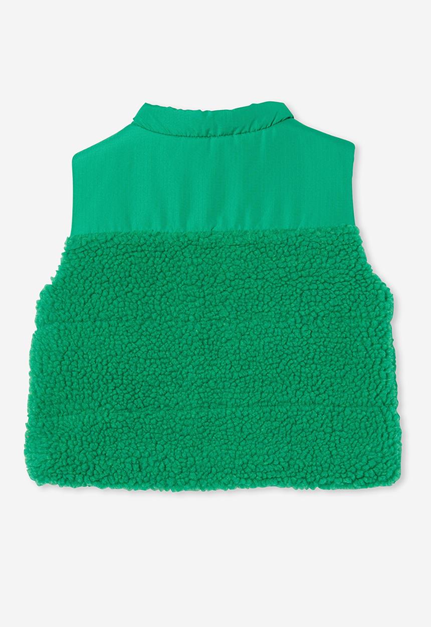 Cotton On - Freddie puffer vest - green splash