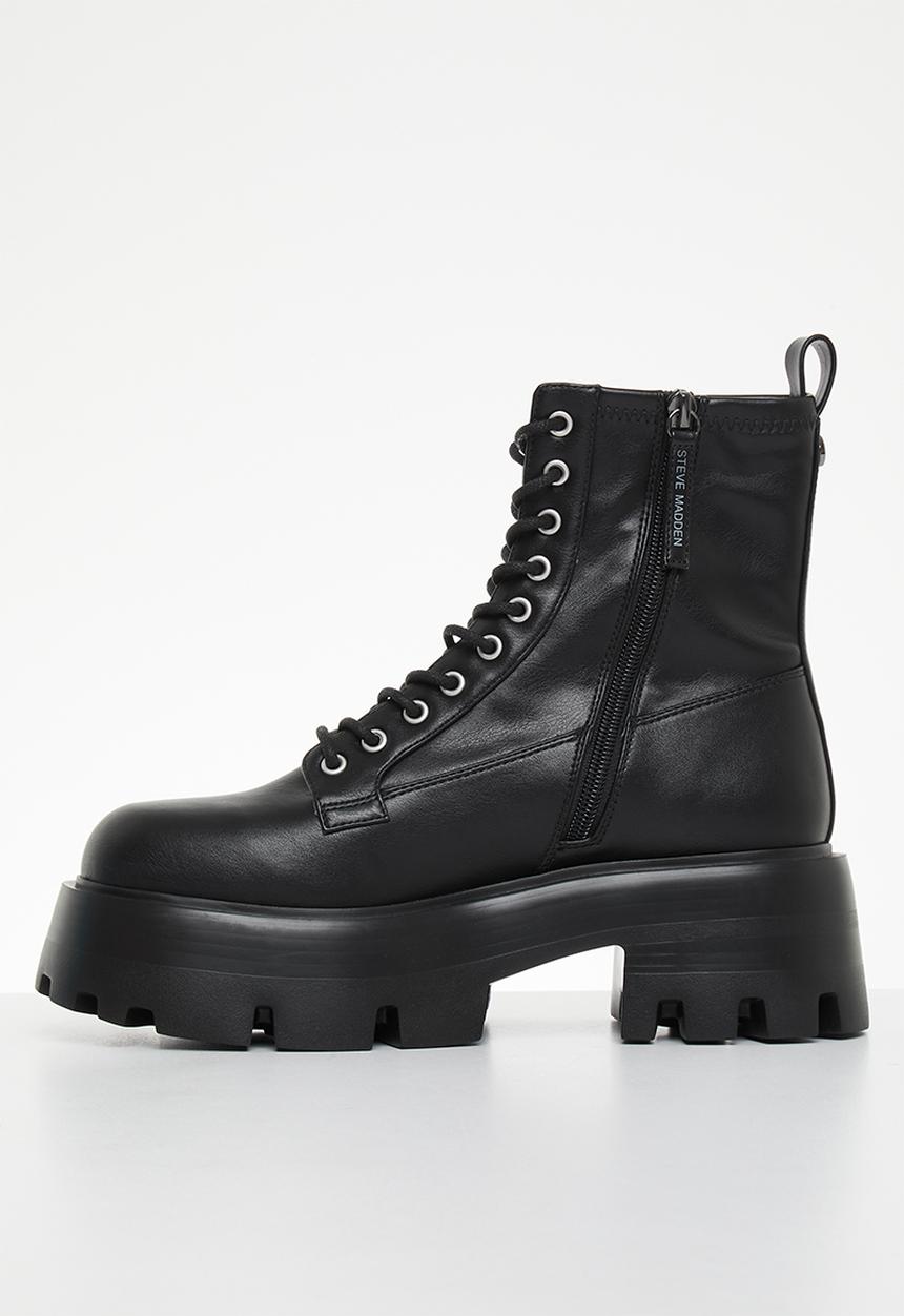 Steve Madden - Maddox lace-up boot - black