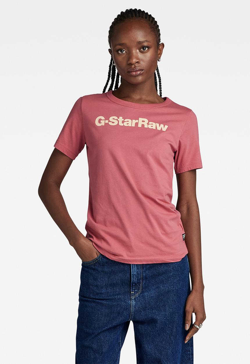 G-STAR - Gs gr slim r t - pink ink