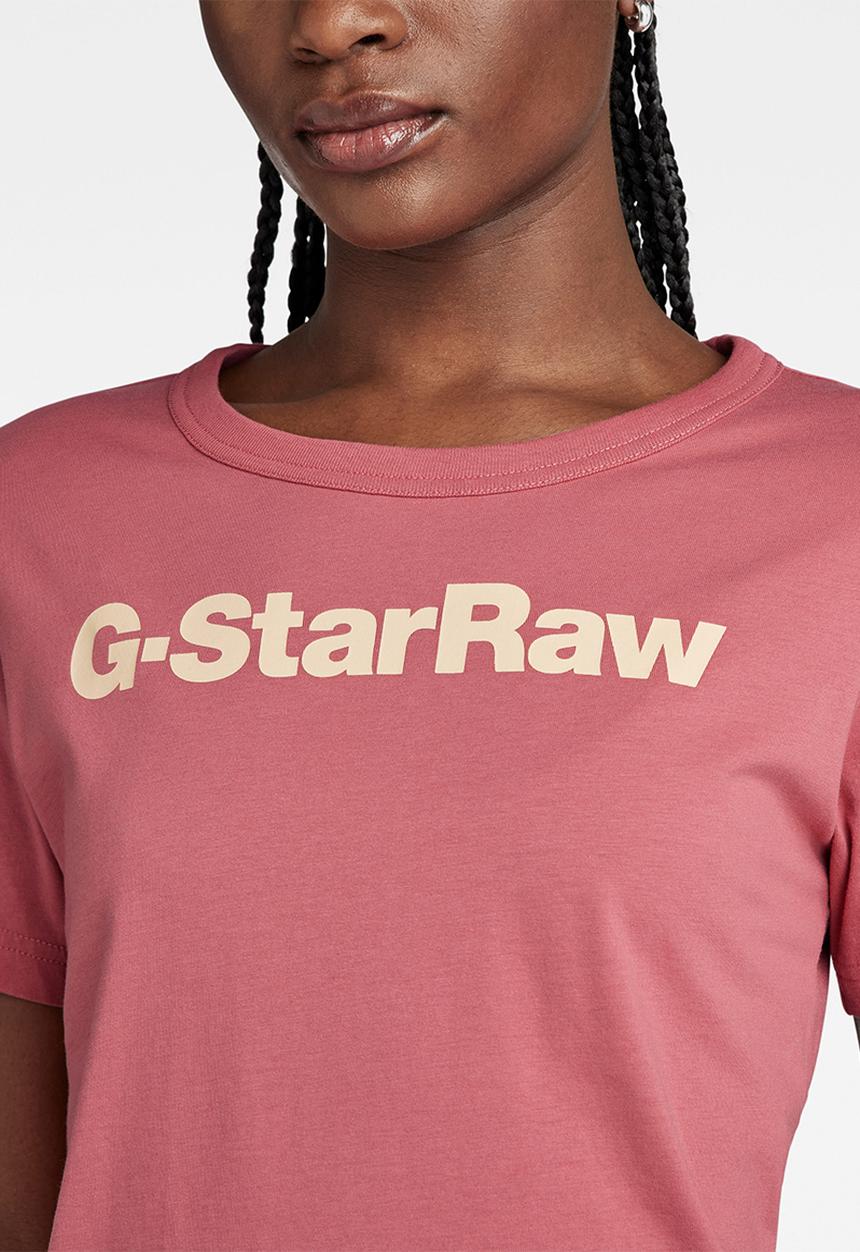G-STAR - Gs gr slim r t - pink ink