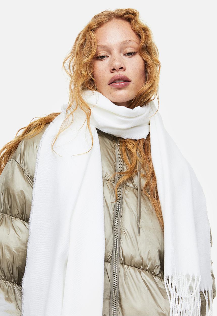 H&M - Scarf - white