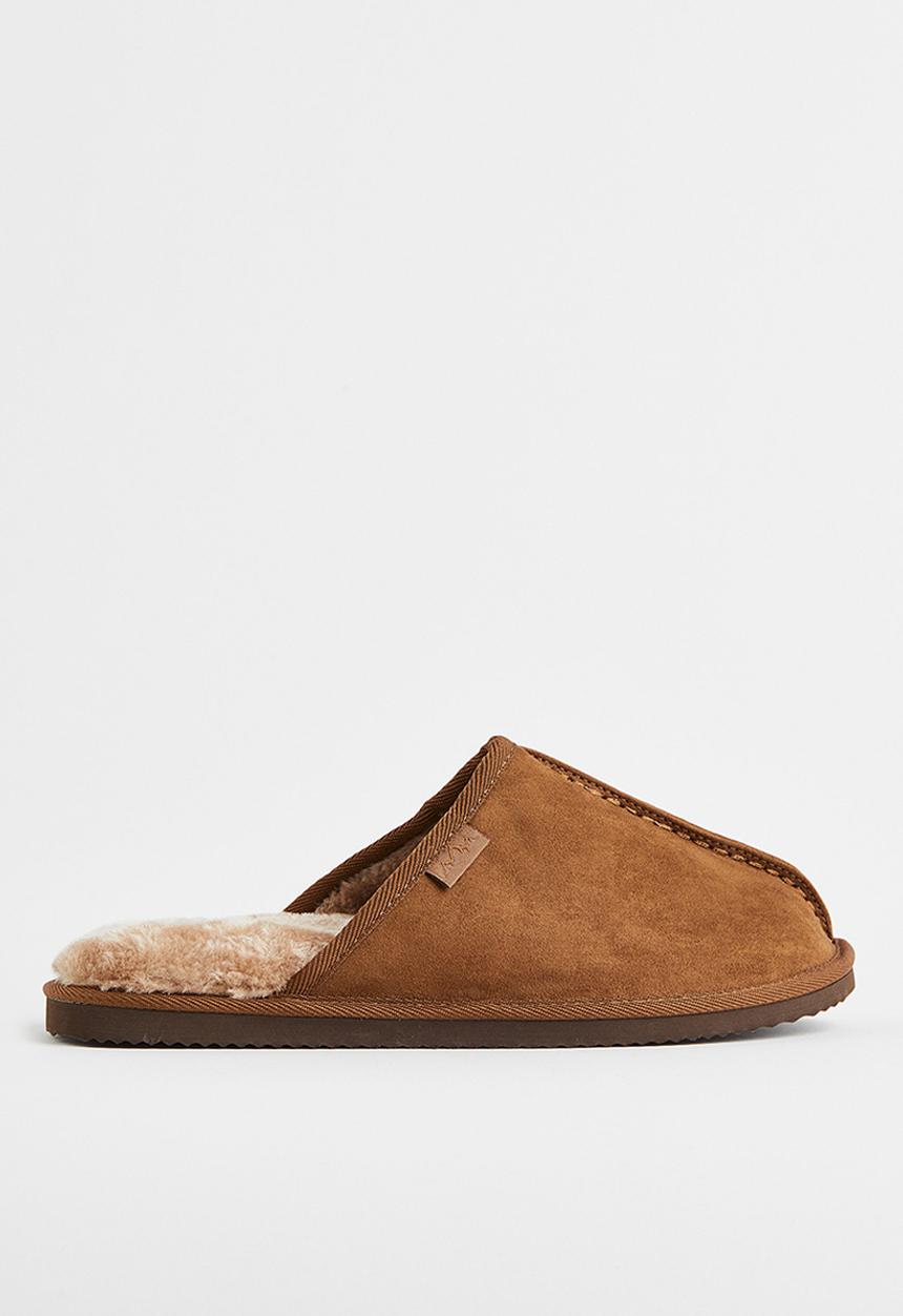 H&M - Pile-lined slippers - brown