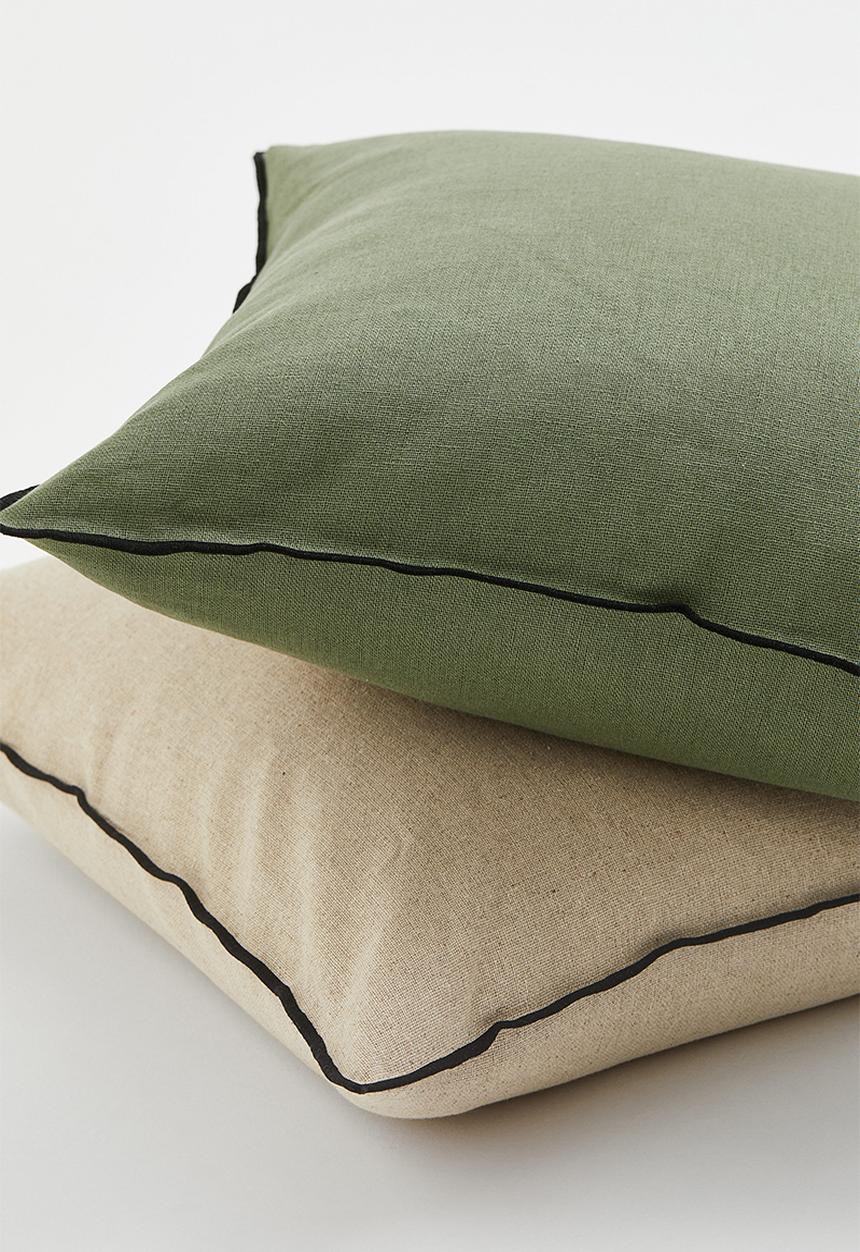 H&M - Linen-blend cushion cover - light beige