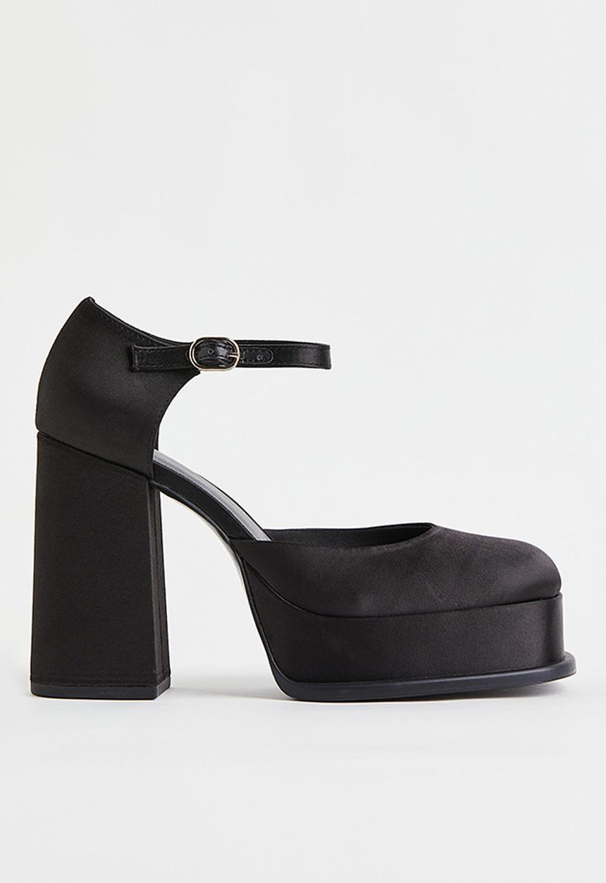 H&M - Block-heeled mary janes - black
