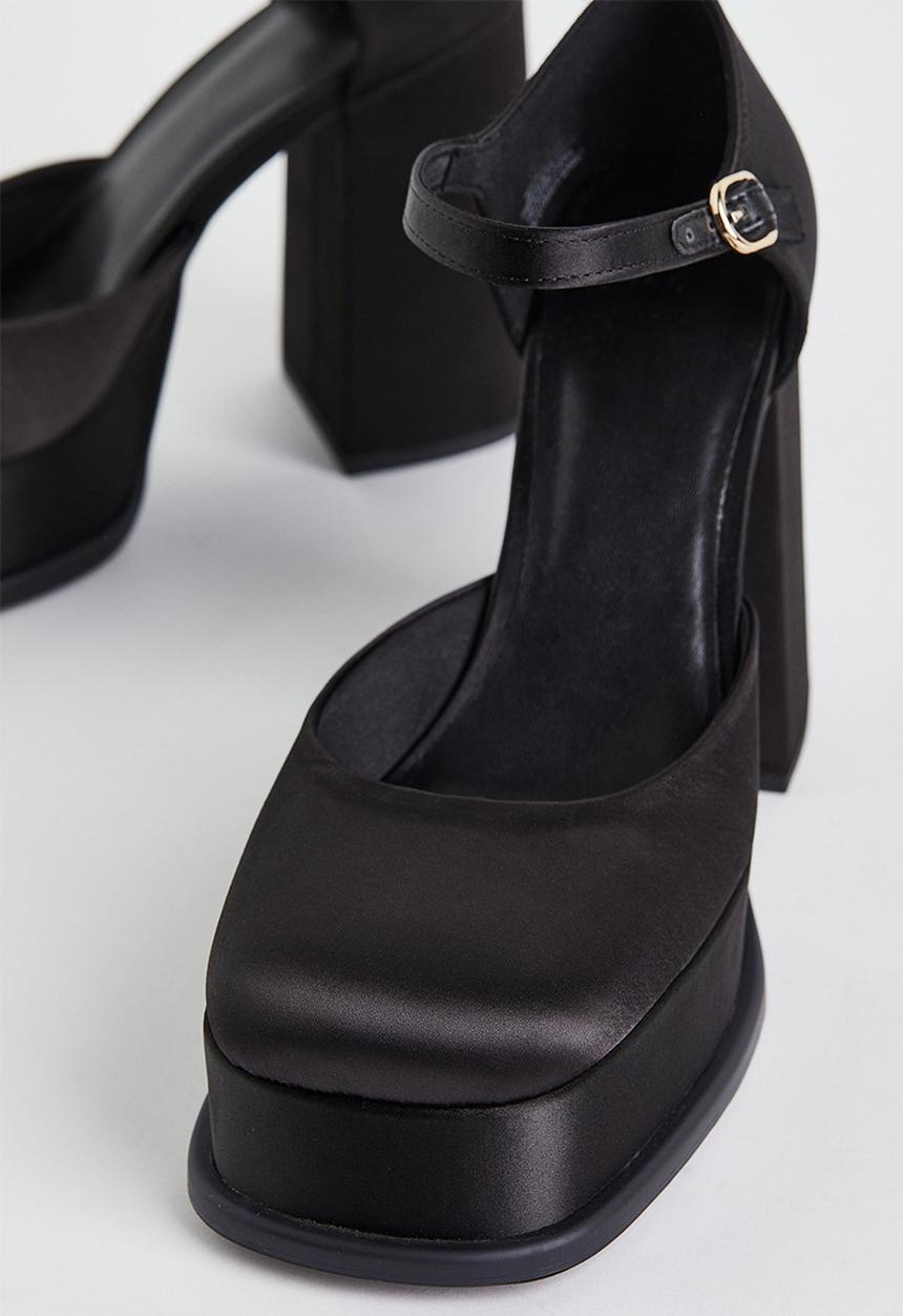 H&M - Block-heeled mary janes - black