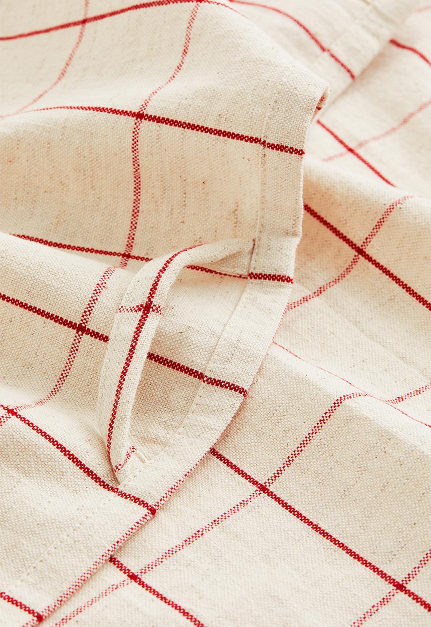 H&M - Checked tea towel - beige/checked