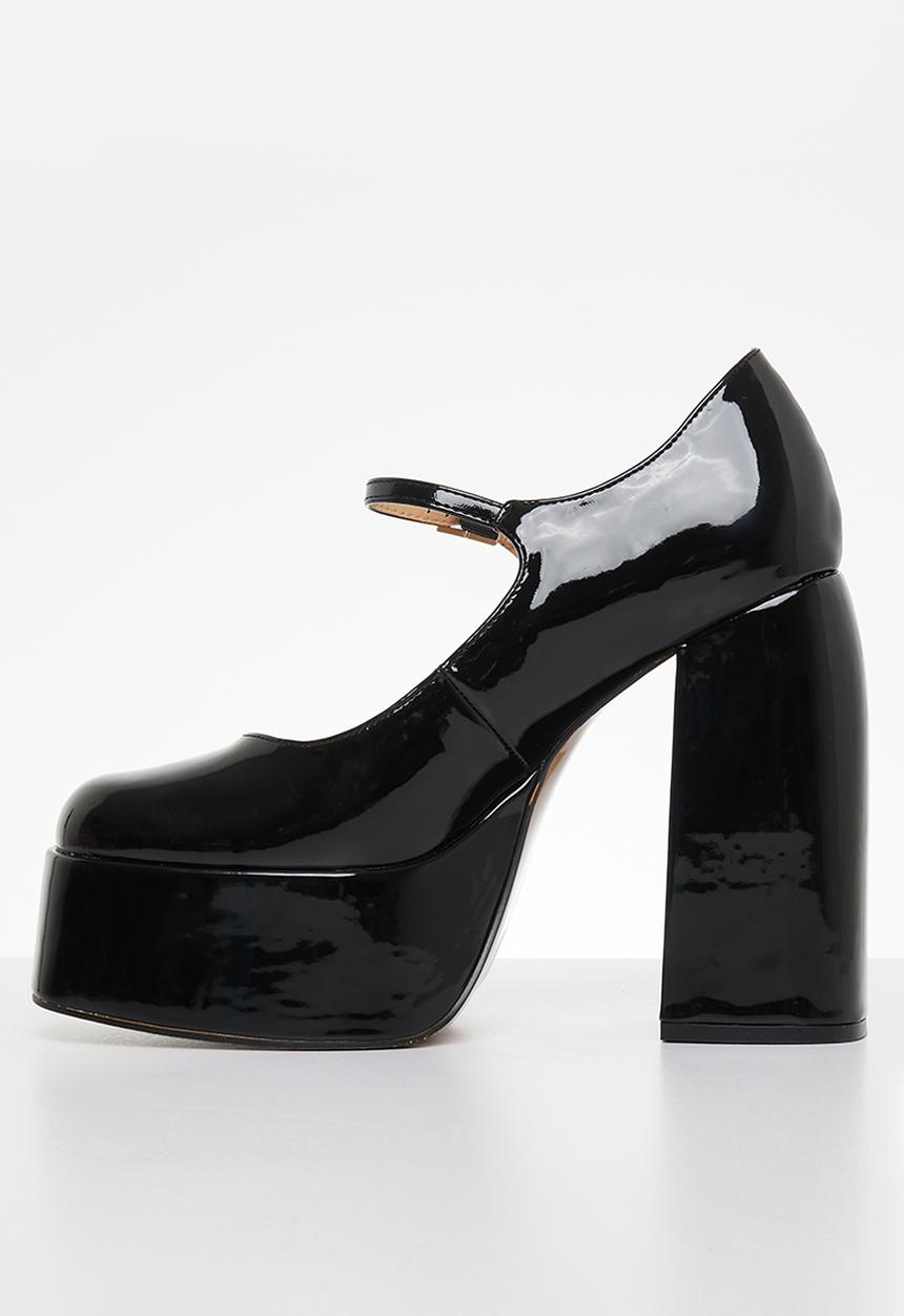 Footwork - Antia platform heel - black