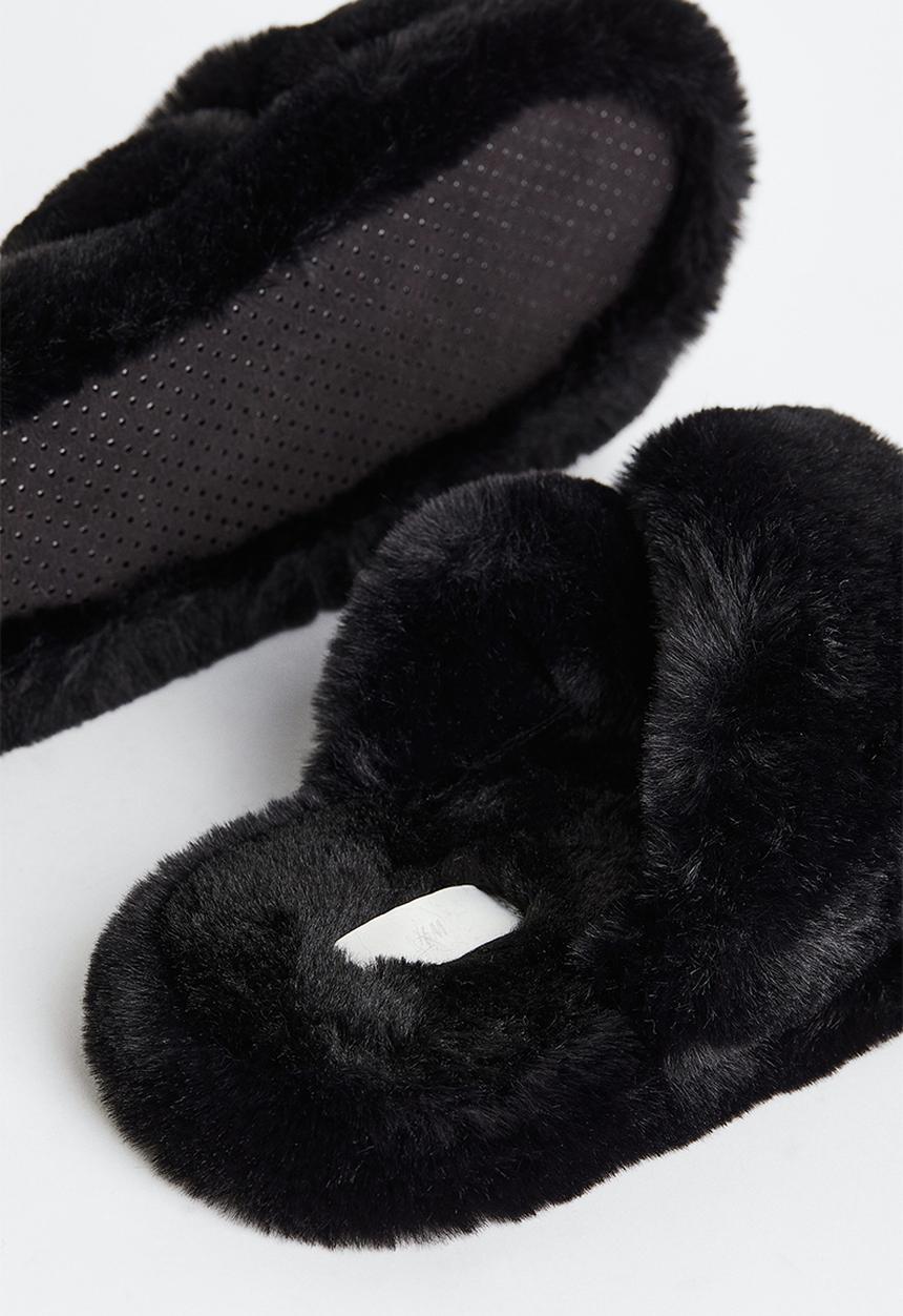 H&M - Slippers - black