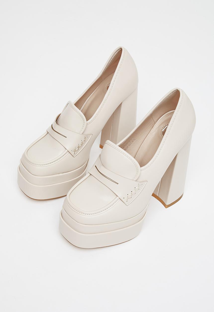 Footwork - Brenta platform heel - stone
