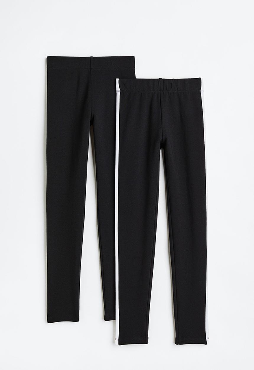 H&M - 2-Pack leggings - black