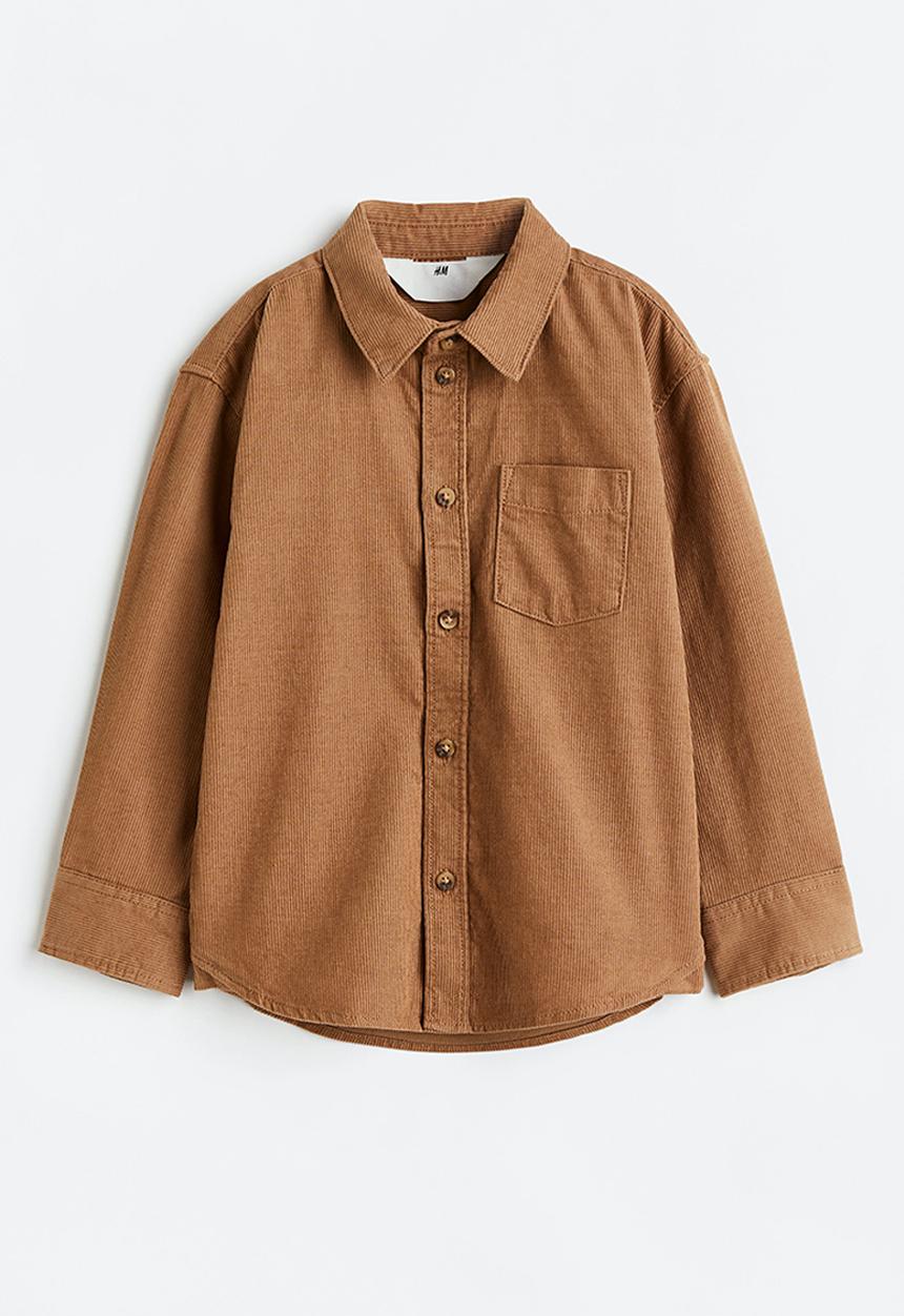 H&M - Corduroy shirt - dark beige