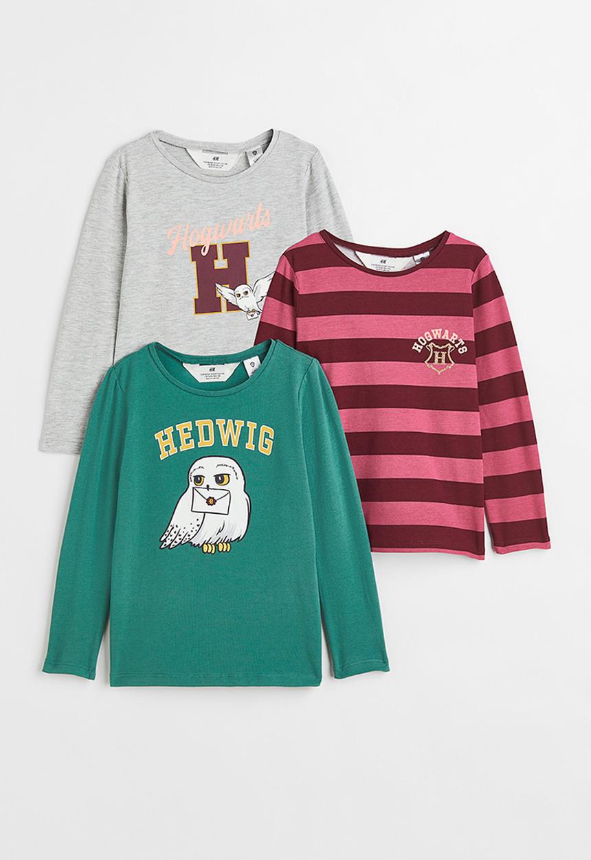 H&M - 3-pack printed tops - multi