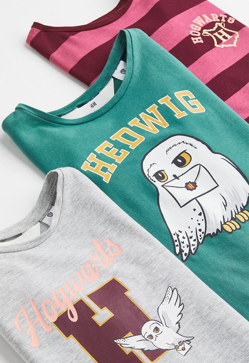 H&M - 3-pack printed tops - multi