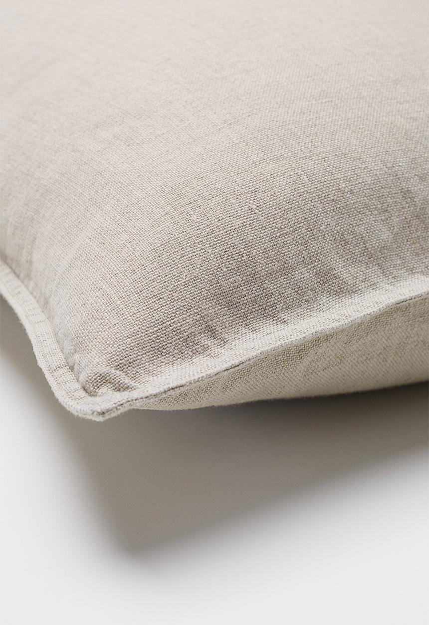 H&M - Washed linen cushion cover - linen beige