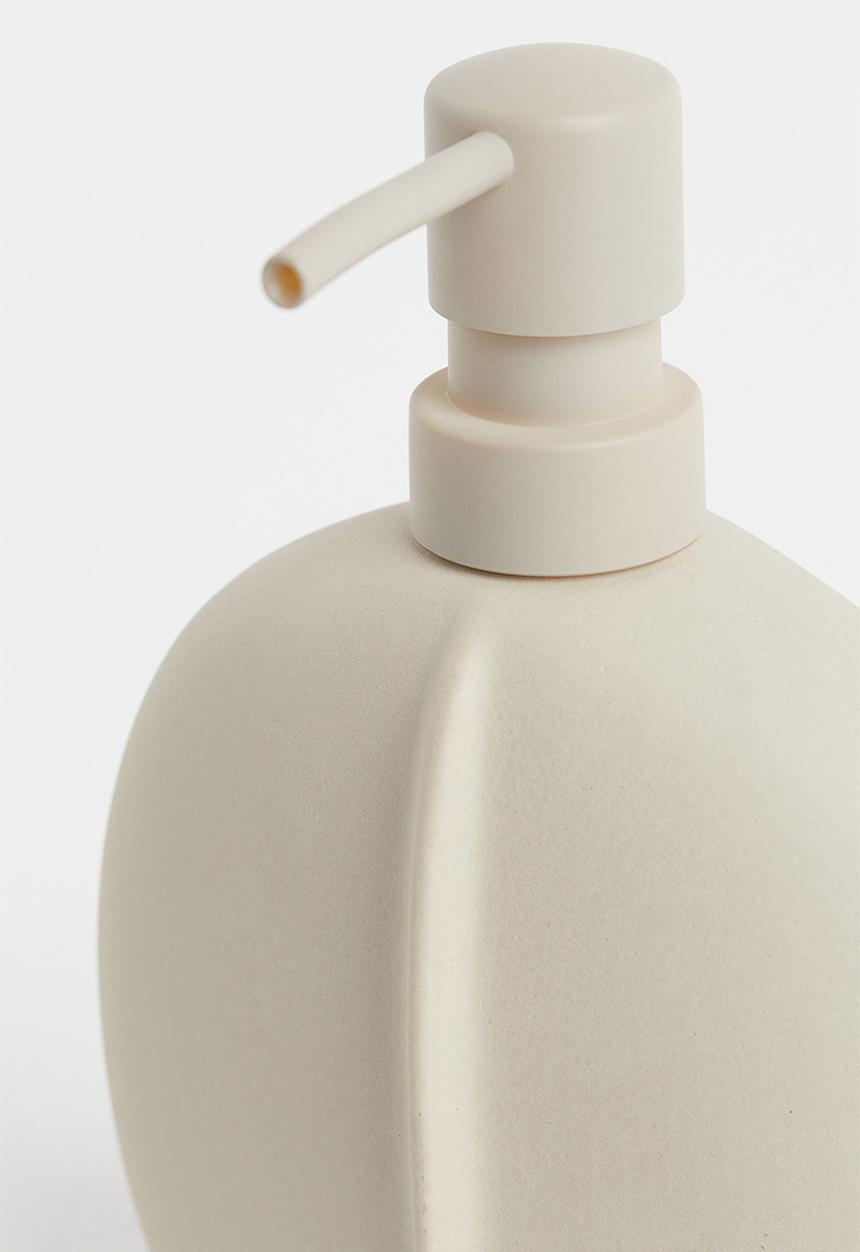 H&M - Stoneware soap dispenser - light greige