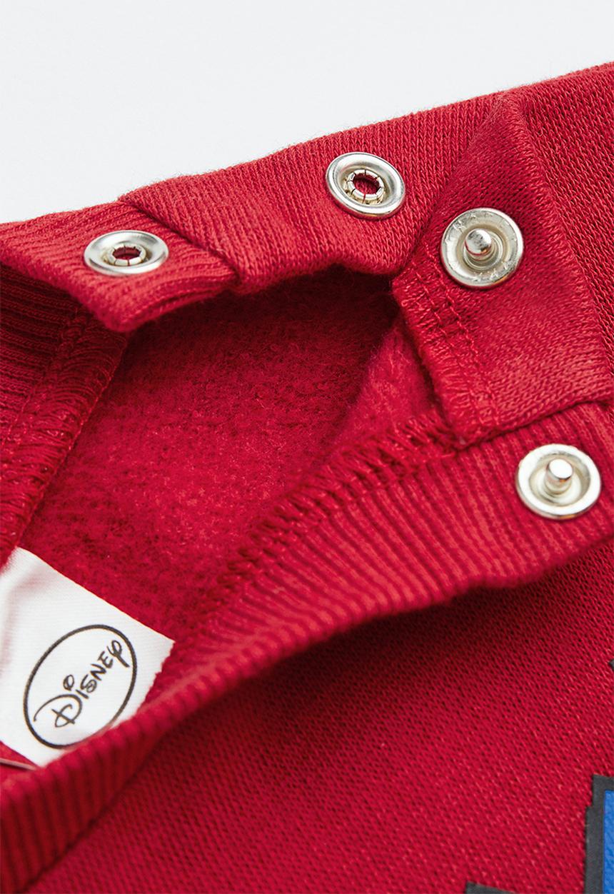 H&M - Cotton-blend sweatshirt - red/mickey mouse