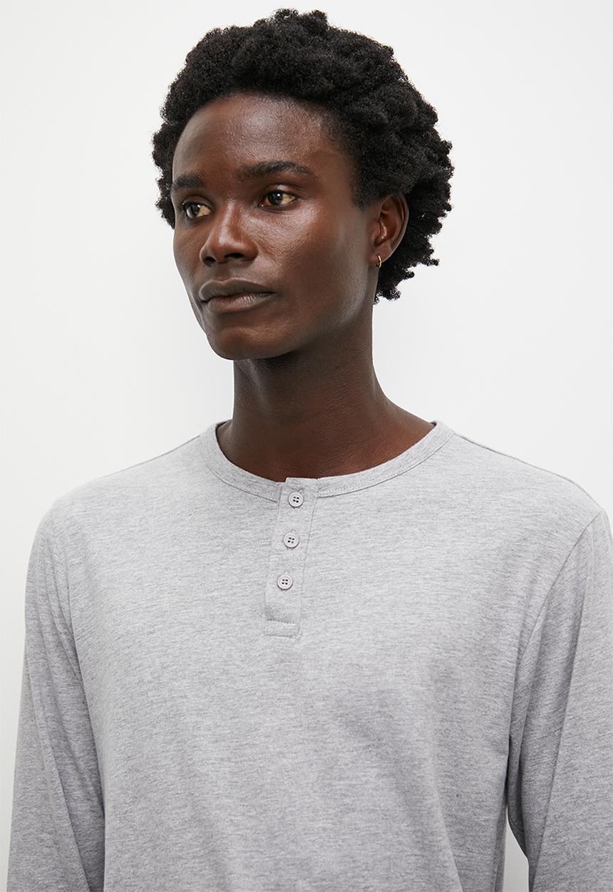Superbalist - Henley tee & check woven sleep pant set - multi 2