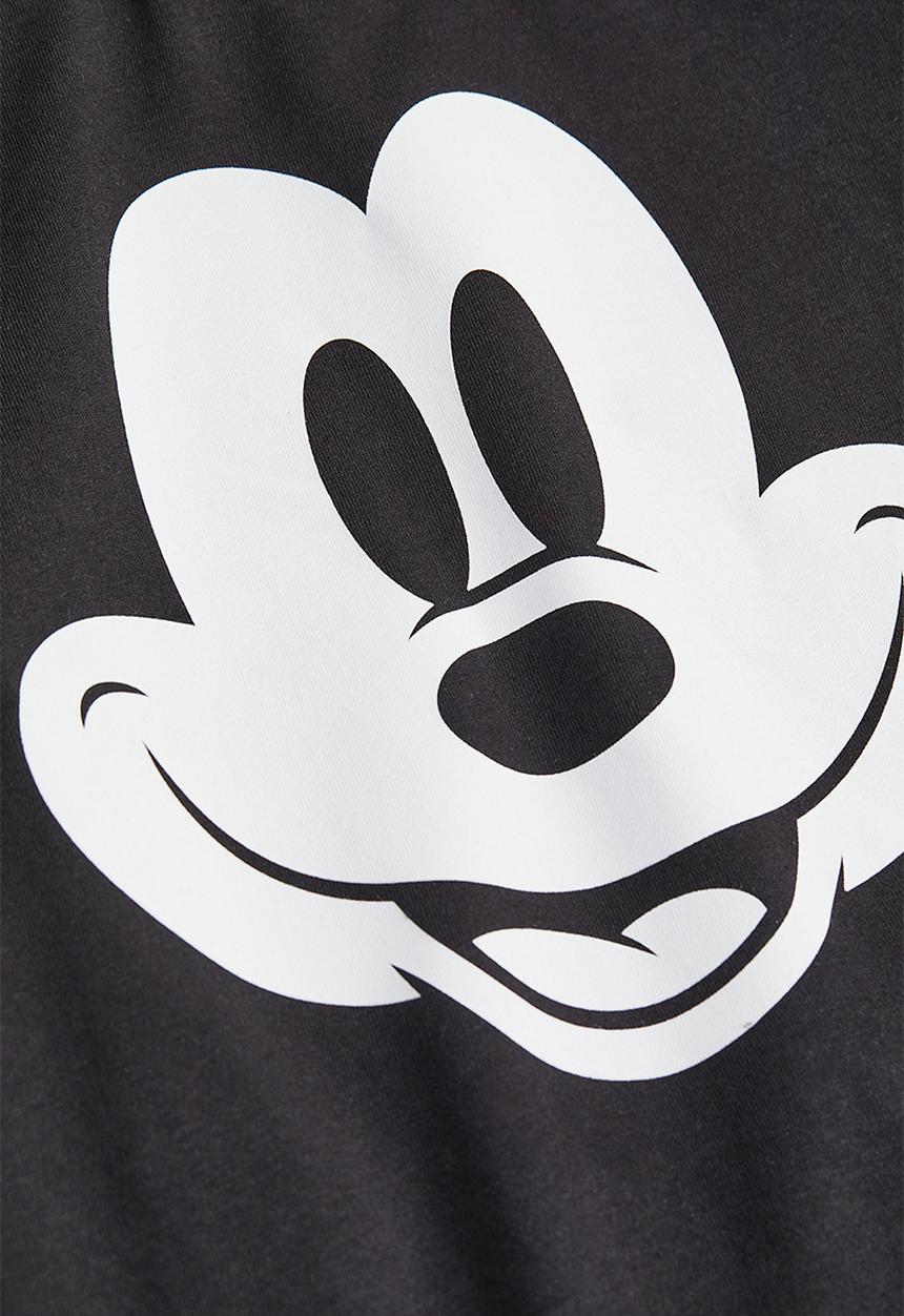 H&M - Printed T-shirt - black/mickey mouse