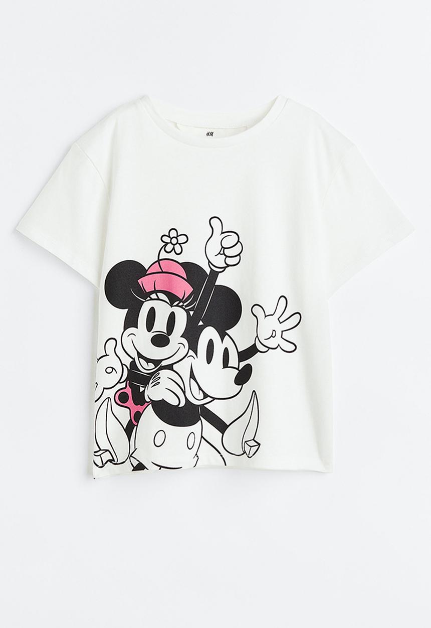 H&M - Printed T-shirt - white/disney